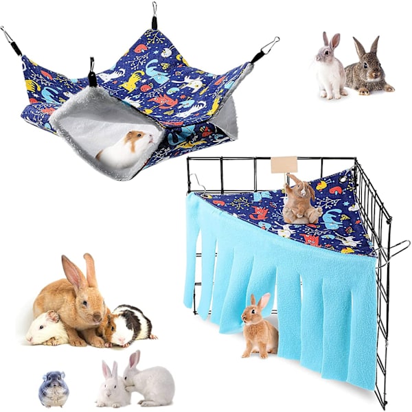 Hengende hengekøye og marsvin gjemmested hjørne hamster hengekøye gjemmested