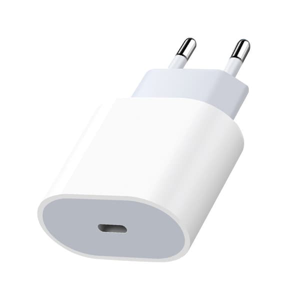 iPhone Snabbladdare USB-C Strömadapter 20W + 1m Kabel Vit (1st