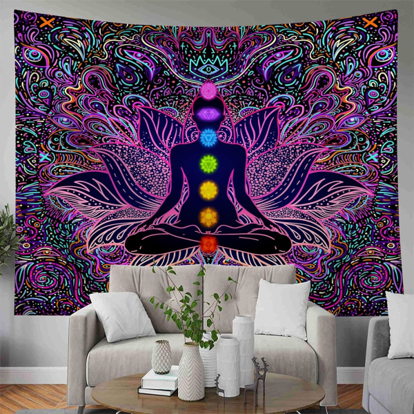 Seven Chakra Tapestry - Boho Mandala Spiritual Tapestry Yoga Medi