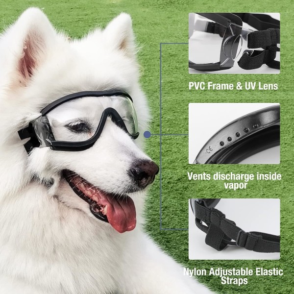 Koiran lasit Outdoor Silmiensuojaus Säädettävä hihna Helppo laittaa o