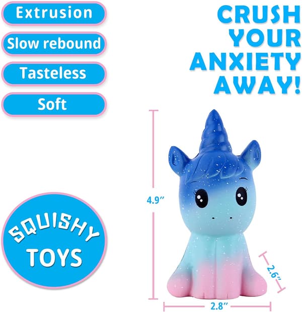 Squishies Pack 2 st Squishy Unicorn Leksaker Långsam Stigande Doftande Squ