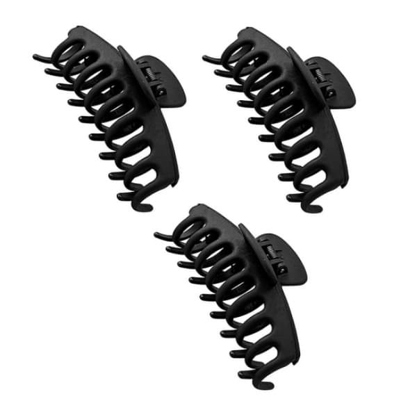 Kvinnors hårklämmor 3-pack stora hårklämmor halkfria hårklämmor Cl
