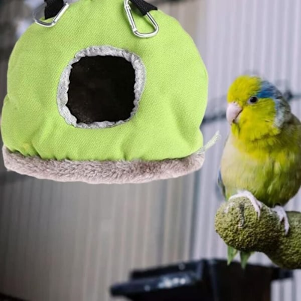 S 11*10*15cm Fuglekasse og Foder Warmes Nest Fugleseng Vinterkrig