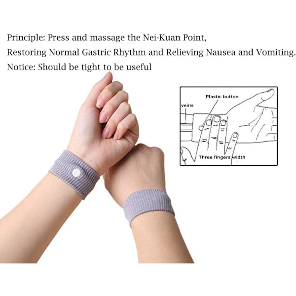 5 par resebands mot åksjuka, illamående armband för bilsjuka