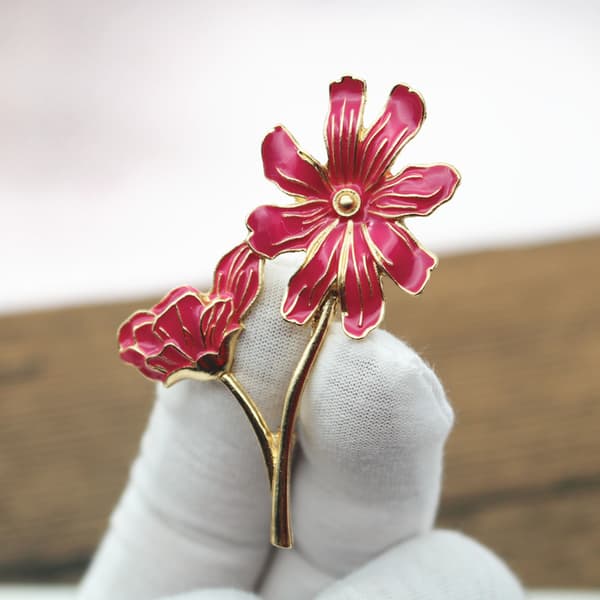 5 st eleganta blomsterbroscher kläder brosch legering corsage mode
