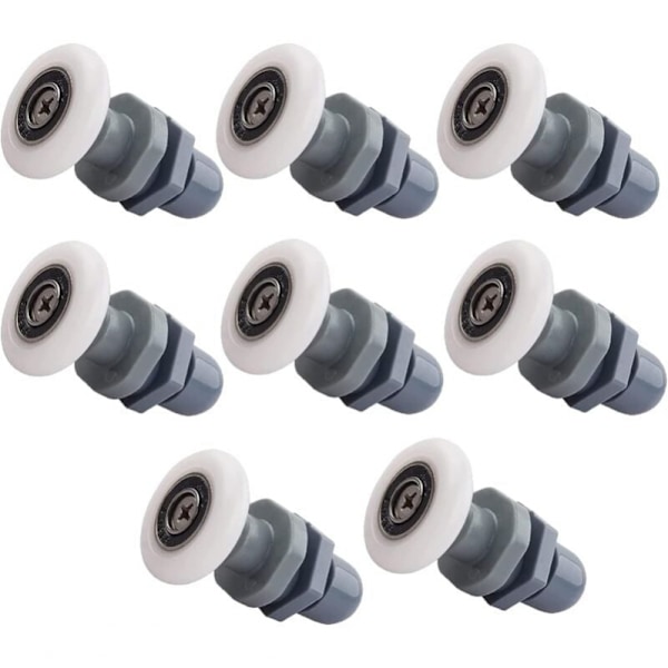 8 Pieces Roller Caster Wheel for Shower Door, Shower Caster 27mm, S