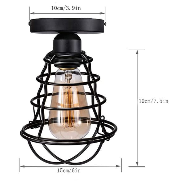 Industriel hængende lampe hængende burlampe E26 E27 sokkel