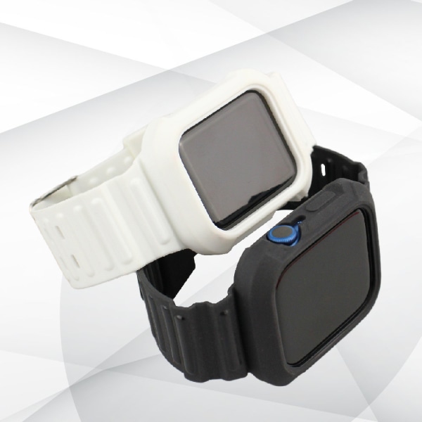 Band kompatibla med Apple Watch 42mm 44mm 45mm, Soft Silicone R