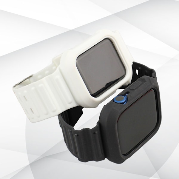 Remme til Apple Watch 42mm 44mm 45mm, blødt silikone R