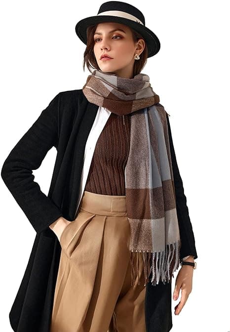 1PC Blå Skjerf Dame Elegant Kasjmir Pashmina Skjerf Til Høst