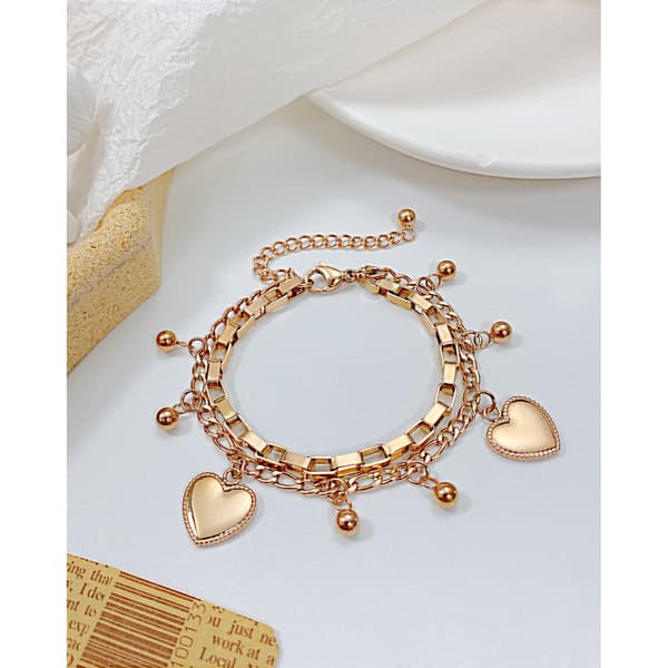 Charm Armbånd til Kvinder Piger, Rustfrit Stål Charm Armbånd