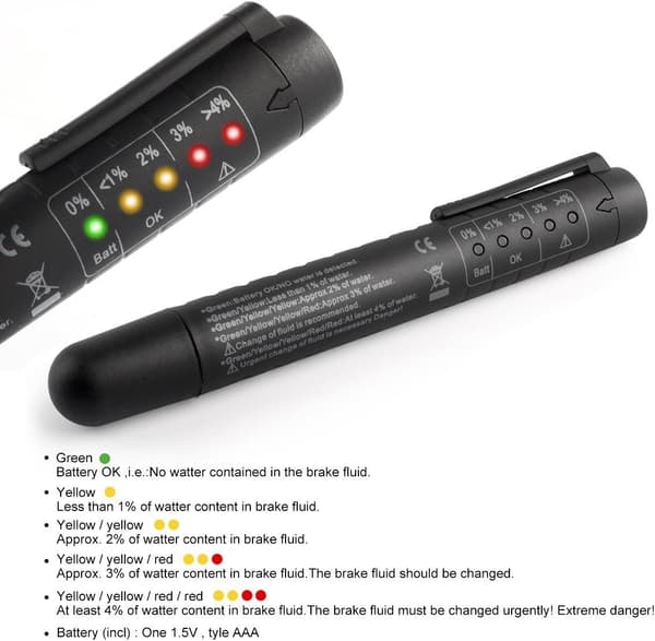 Bremsenvæsketester Bremsenvæsketester 5 LED