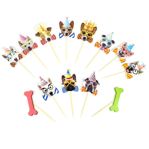 Koira syntymäpäiväbanneri syntymäpäiväkoriste Koira teemajuhla Bunting Deco