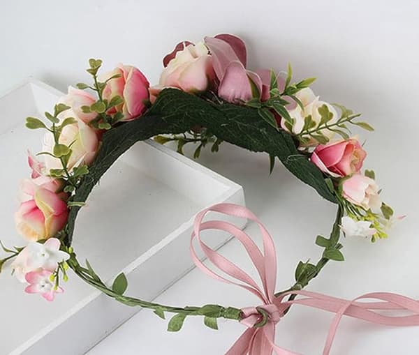 Blomsterkrans för kvinnor, blomsterkrans för bröllop