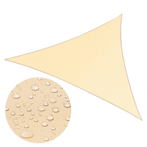 Solsegel, UV-skydd, solskydd, lätt att installera, (4mx4mx4m, beige)
