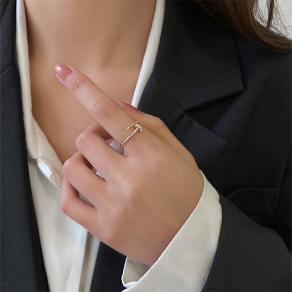 Klassinen design hienot korut Mikro-set zirkonia luksusrenkaat naisille