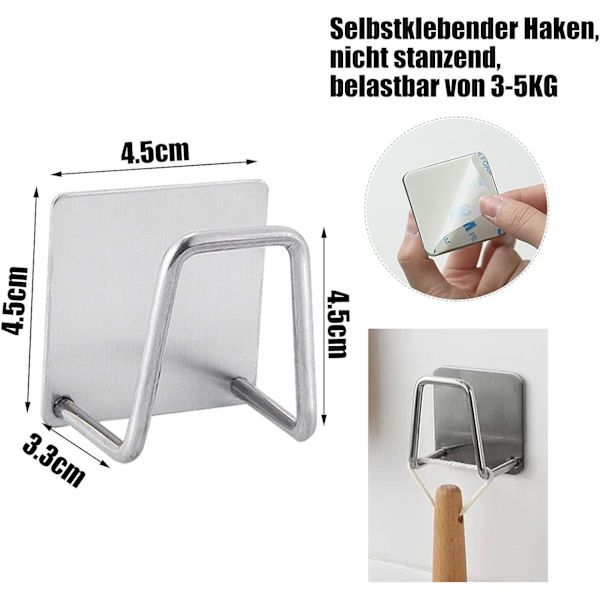 2-pack självhäftande svamphållare, för kök, utan borrning