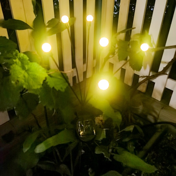 2 stk. Solcelledrevne Havebelysning, Starburst Swing Lights - Svinger Når Vinden Blæser
