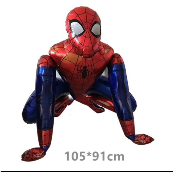 Superhero Spiderman 3D -jalustainen ilmapallo, keskikokoinen toddler
