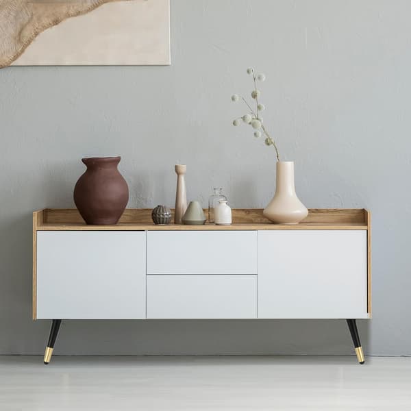 4 stk., sort, guld, 20 cm - Sofa ben - Møbler Skab Bord Seng
