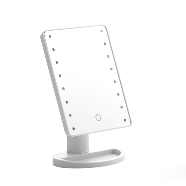Justerbart speil med LED-lys