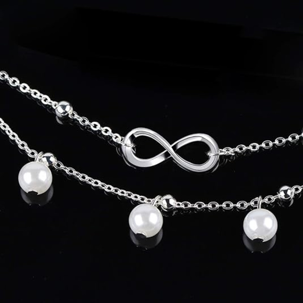 Anklet-rannekoru, 8 muotoa nilkkakoru, kaksoisrannekoru