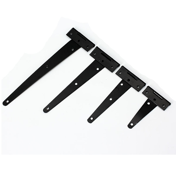 Sarana 4 T-Hinges, Musta Aitan Ovi Sarana, Ovisaranat, Ruostumaton