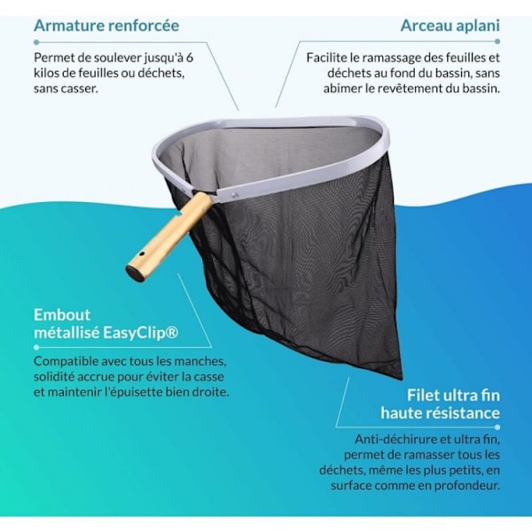 Trawler Professional Bottom Landing Net in Reinforced Aluminum, R