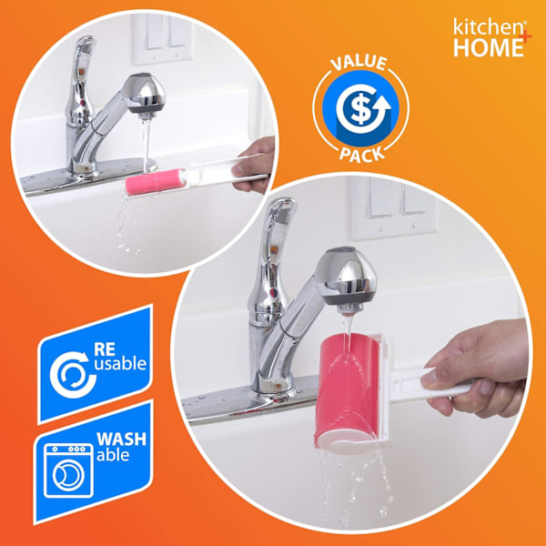 Sticky Master Lint Roller - 1-pakks verdisett - tapefri, vaskbar