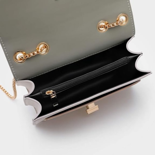 Värilohkoinen crossbody-laukku naisille, nahkainen crossbody-laukku