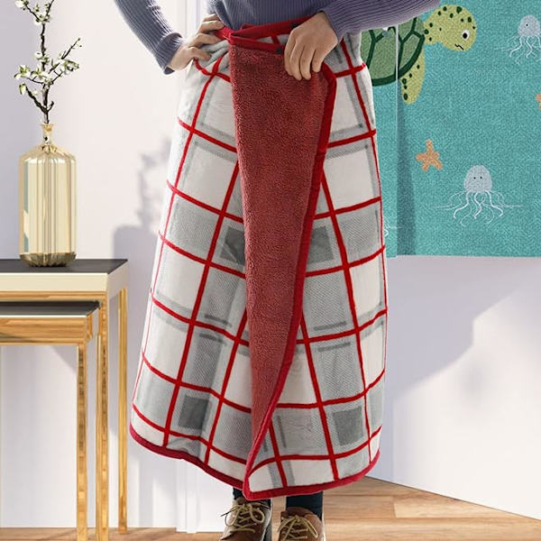Plush Filtäcke & Sjal för Kvinnor, Storlek L