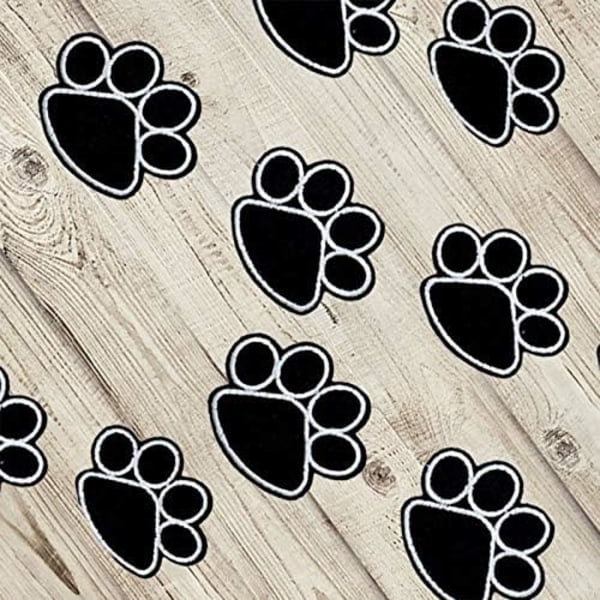 10 stk. broderet patch stryge-på patch i form af en hunds p