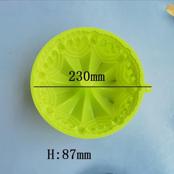 1PC Gul Cavities Bakredskap Non-Stick Silikonform för M