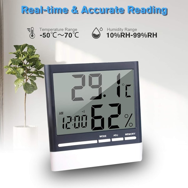 Inomhus digital hygrometer termometer mini inomhus termometer Acc