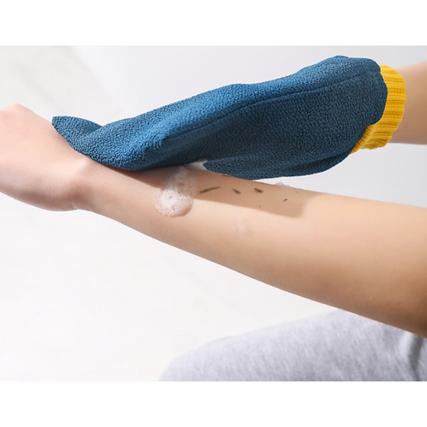 Djup exfoliering handskar, kroppsskrubb badhandskar, ta bort död hud