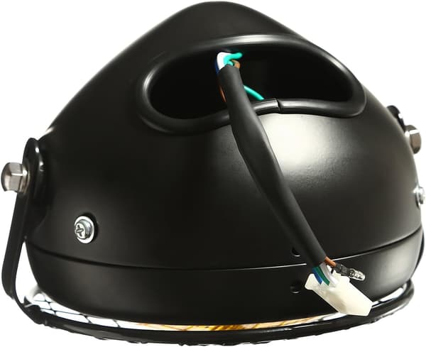 Motorcykel Forlygte Hi/Lo 6 1/2\" Universal Sort Universal integ