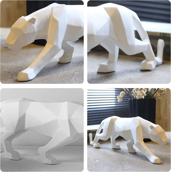 Sort panter statue sort panter skulptur hjem kunst håndværk tilstand