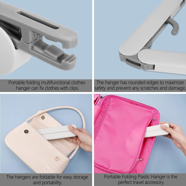 Vert-Foldable Reisehengere, Foldbare Hengere, 3 Stykker Reisehengere