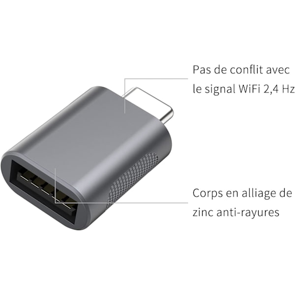 USB C till USB-adapter (2-pack), USB-C till USB 3.0-adapter, USB-typ