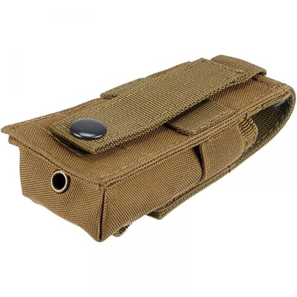 Khaki (Brun), 14X5.5X4CM Generisk Vattentät Nylon Ficklampa Batteri