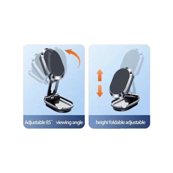 Magnetisk telefonholder til bil Metal Multifunktionel Magnet 360° R