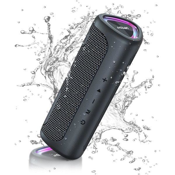 Kraftfull 360° Stereo Surround Bluetooth-högtalare: Ortizan M7 Porta