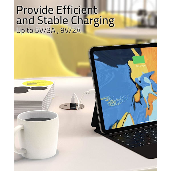 USB A - USB C -sovitin musta