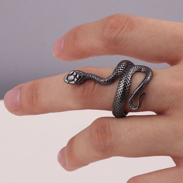 Ormring Silver Ormringar för Kvinnor Phoenix Ring Justerbar V