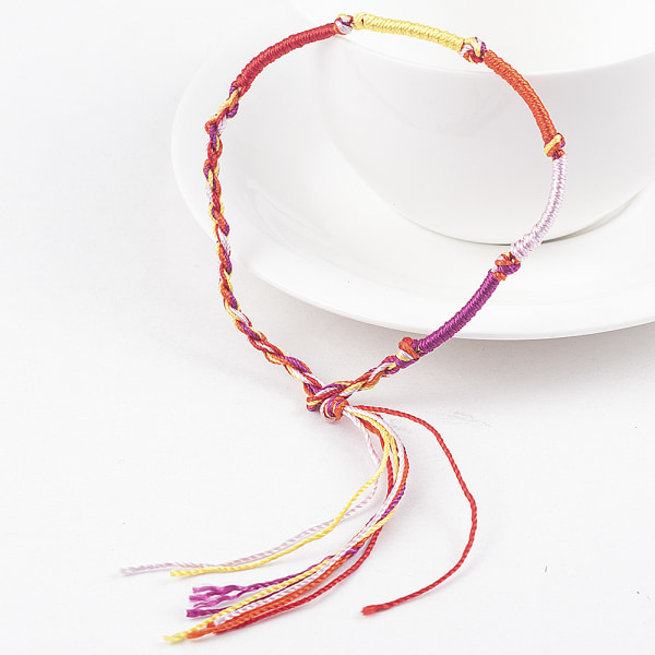 50 delar handflätat armband Multicolor Friendship String Brace
