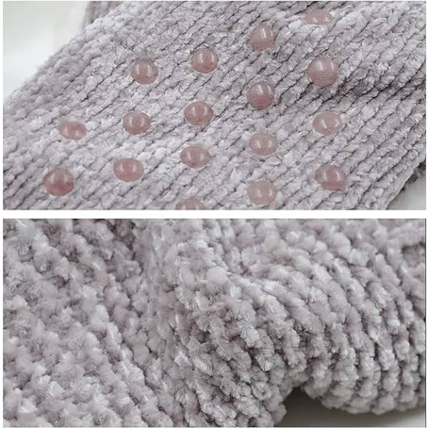 1PC Rosa Sockor Damtofflor Vinter Varma Halkfria Termiska Slip