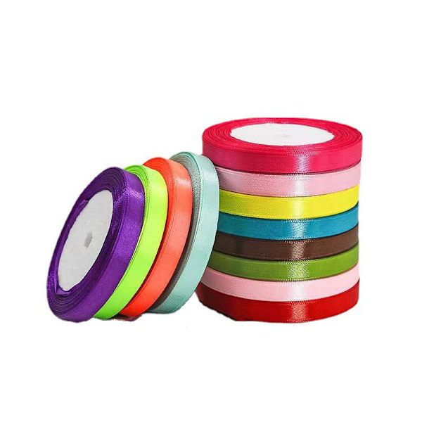 8 Traktat 1 cm bred tilfældig farve bånd DIY dekoration, bryllup, p