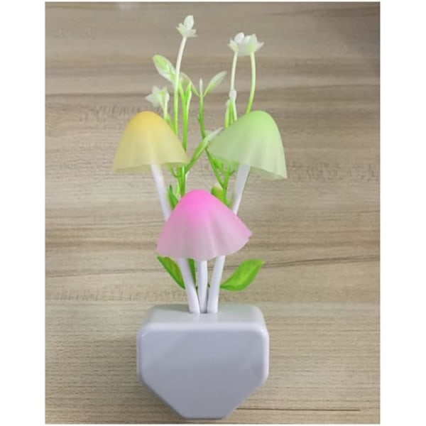 Svampe Lampe Børnenes Nat Sensor LED Natlys Farveskiftende W