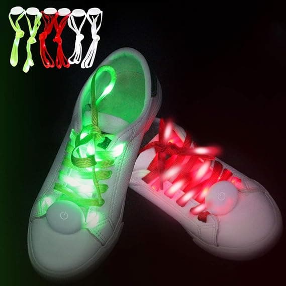 3 par | LED-belyste lisser 3 mønstre for fest, dans, løping