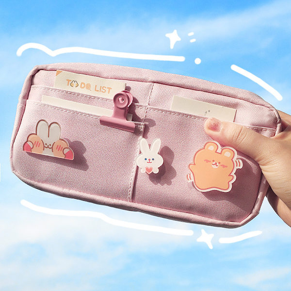 Blyantveske med estetisk blyantveske Kawaii Stationary Kawaii S